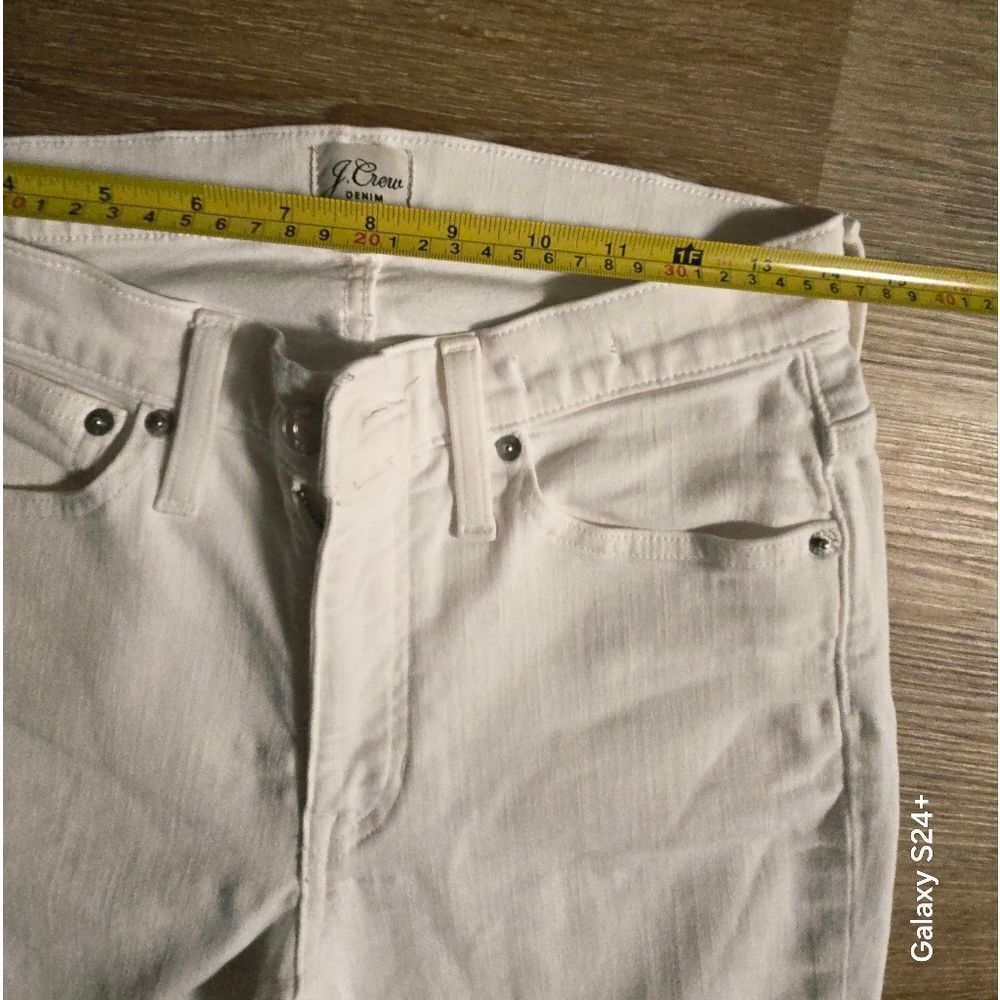 J. Crew White Straight Leg Denim - Picture 6 of 7
